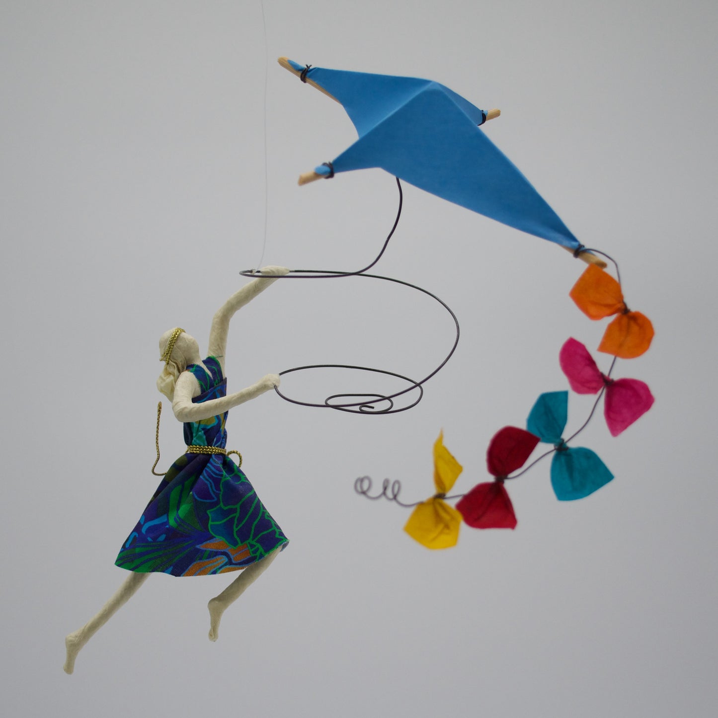 Kite in Flight Blue - k13