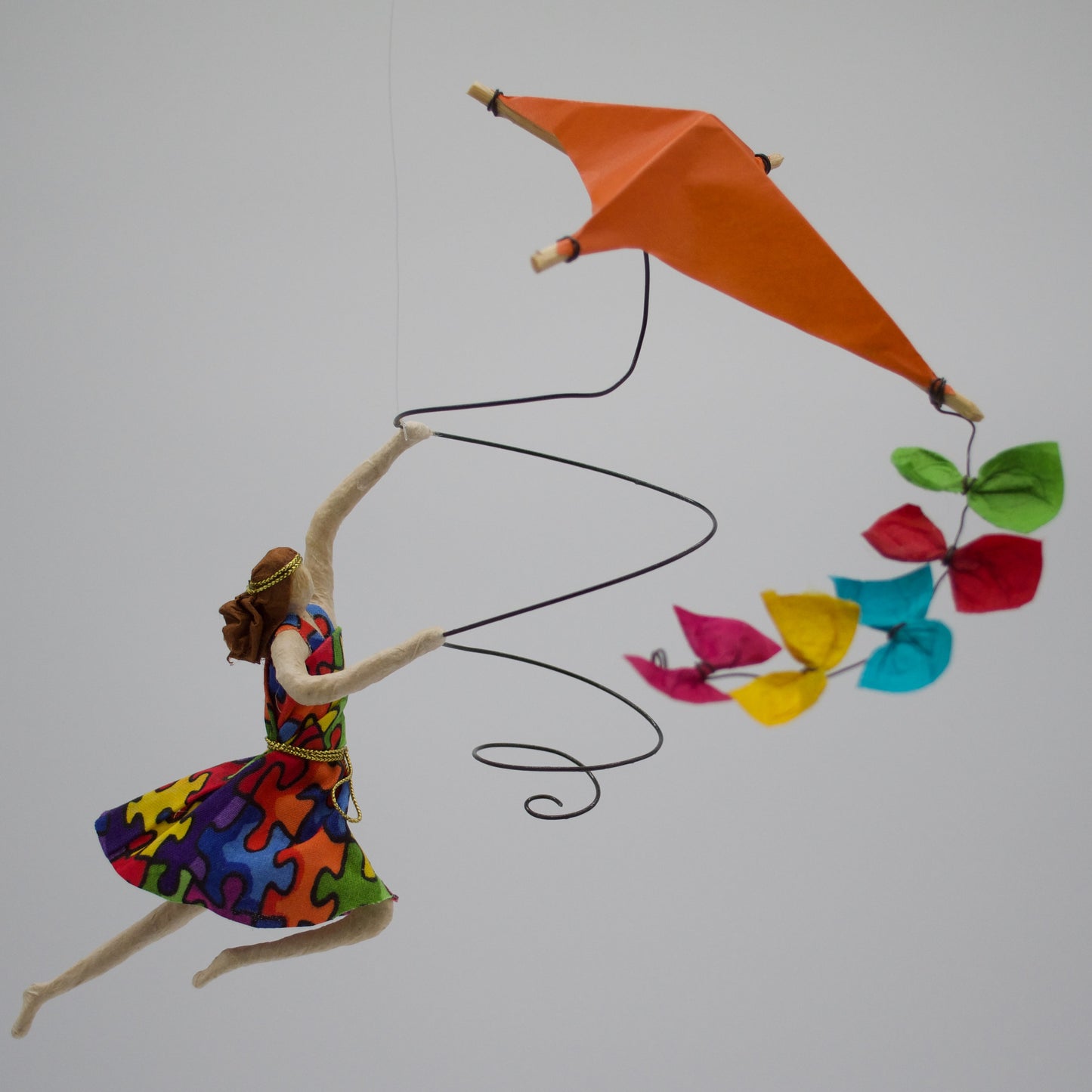 Kite in Flight Orange - k17