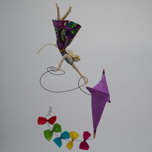 Kite in Flight Purple - k21
