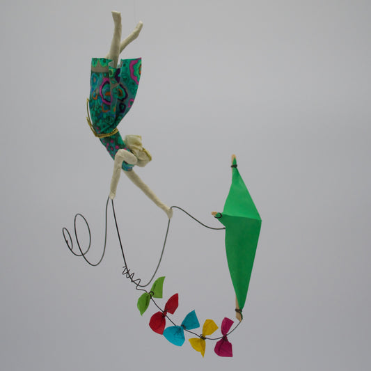 Kite in Flight Green - k25