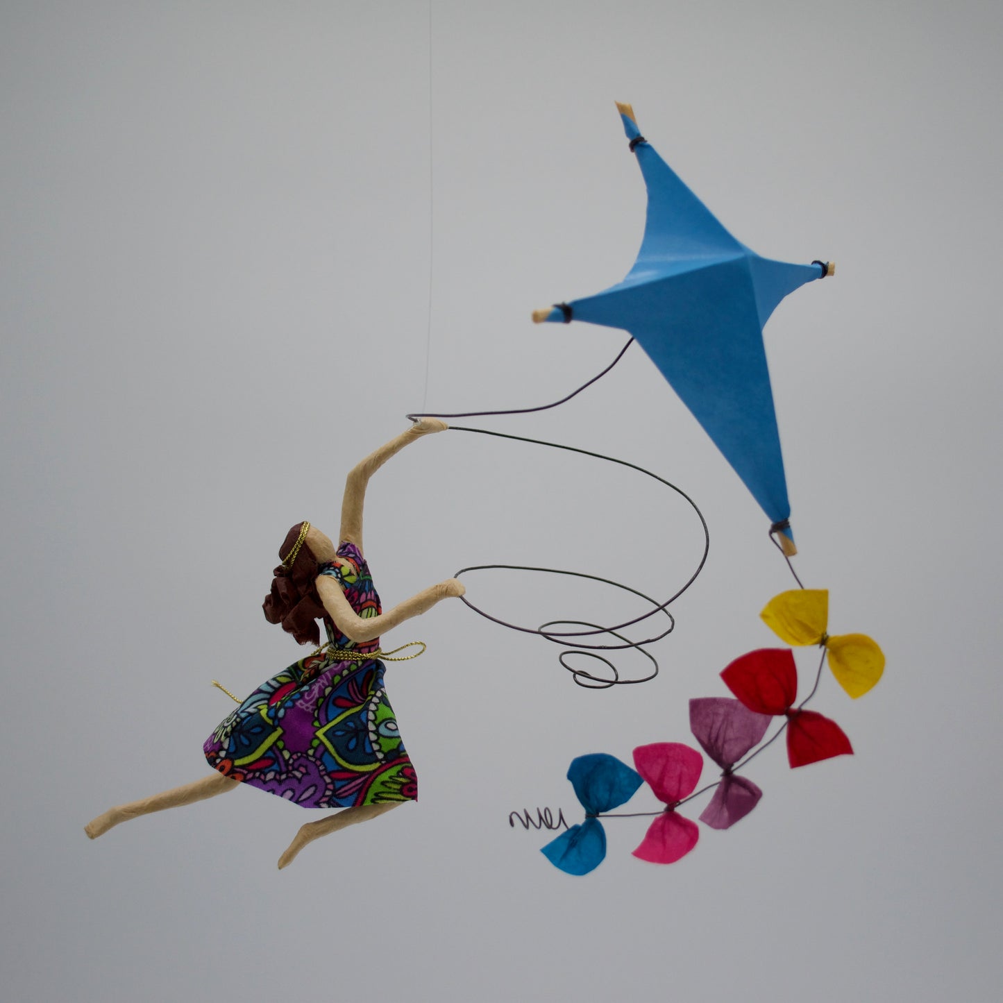 Kite in Flight Blue - k4